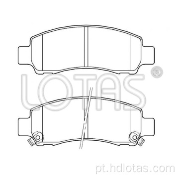 Conjunto de pastilhas de freio definido para a lista de preços de renault